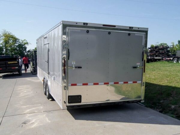 8.5x24 Custom Silver Enclosed Trailer ATP Floor (2) 5200lb Axle Storage - Image 4