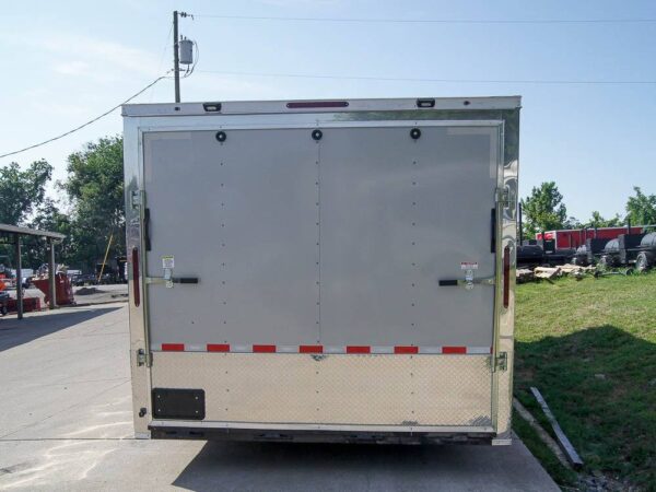 8.5x24 Custom Silver Enclosed Trailer ATP Floor (2) 5200lb Axle Storage - Image 5