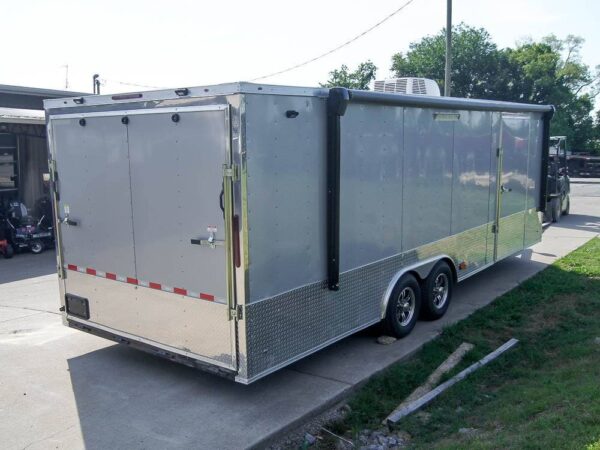 8.5x24 Custom Silver Enclosed Trailer ATP Floor (2) 5200lb Axle Storage - Image 7