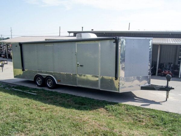 8.5x24 Custom Silver Enclosed Trailer ATP Floor (2) 5200lb Axle Storage - Image 6