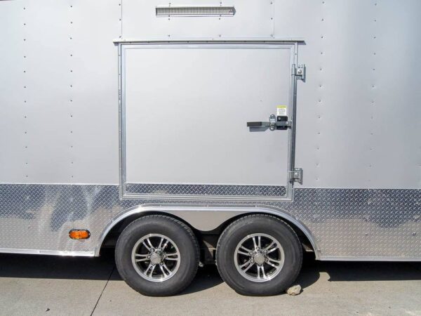 8.5x24 Custom Silver Enclosed Trailer ATP Floor (2) 5200lb Axle Storage - Image 9