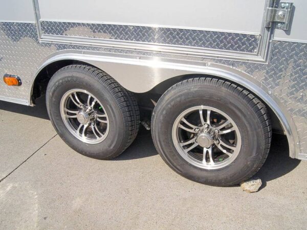 8.5x24 Custom Silver Enclosed Trailer ATP Floor (2) 5200lb Axle Storage - Image 10
