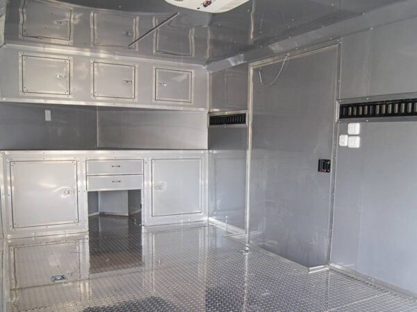 8.5x24 Custom Silver Enclosed Trailer ATP Floor (2) 5200lb Axle Storage - Image 12