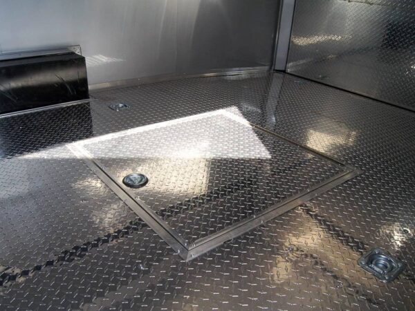 8.5x24 Custom Silver Enclosed Trailer ATP Floor (2) 5200lb Axle Storage - Image 14