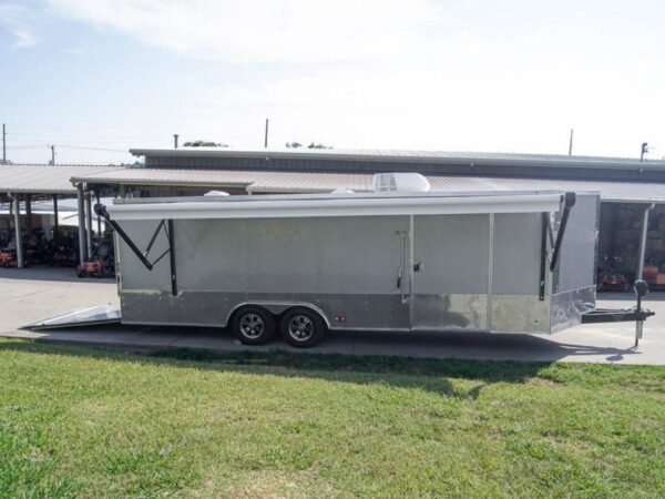 8.5x24 Custom Silver Enclosed Trailer ATP Floor (2) 5200lb Axle Storage - Image 17