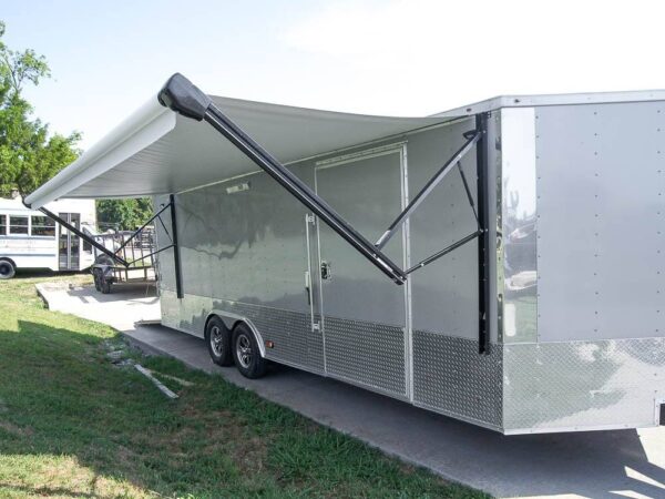 8.5x24 Custom Silver Enclosed Trailer ATP Floor (2) 5200lb Axle Storage - Image 18
