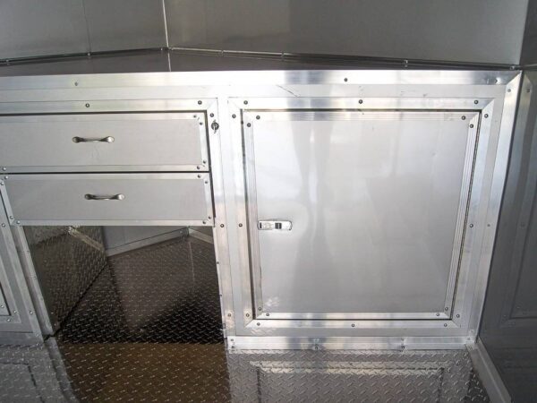 8.5x24 Custom Silver Enclosed Trailer ATP Floor (2) 5200lb Axle Storage - Image 20