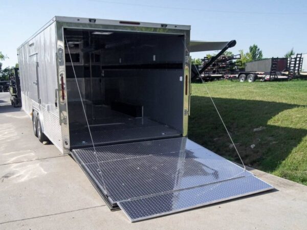8.5x24 Custom Silver Enclosed Trailer ATP Floor (2) 5200lb Axle Storage - Image 25