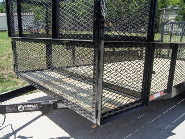 7x16 Straight Deck Utility Trailer with Stacked Baskets (2) 3500lb Axle - Image 9