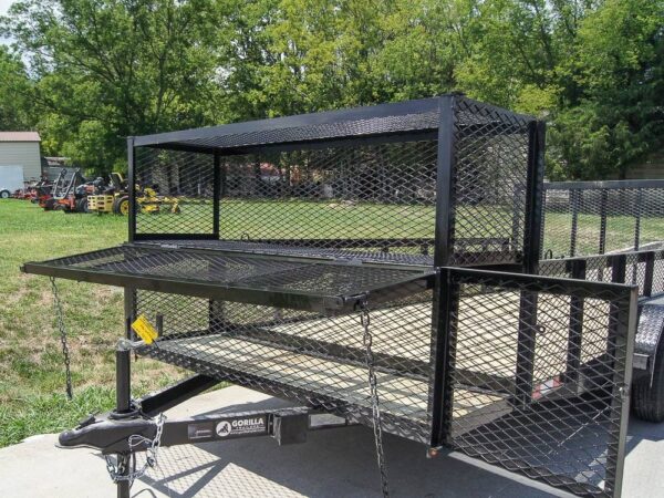 7x16 Straight Deck Utility Trailer with Stacked Baskets (2) 3500lb Axle - Image 18