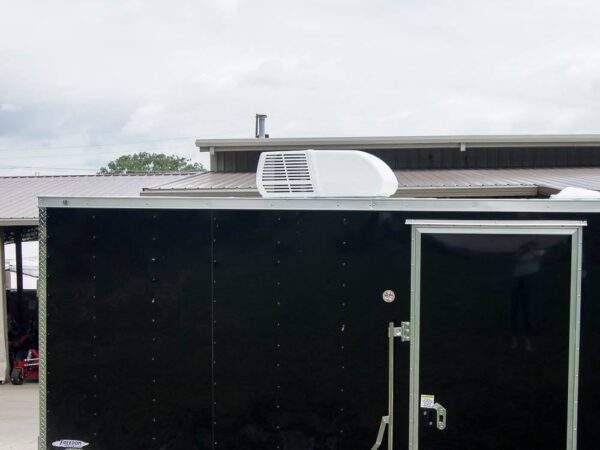 8.5x12 Black V-Nose Enclosed Trailer with Elect Pkg (2) 3500lb Axles Storage - Image 9