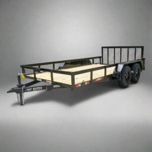 7x14 Dovetail Utility Trailer (2) 3500lb Axles