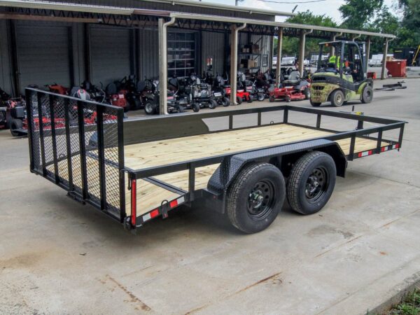 7x14 Dovetail Utility Trailer (2) 3500lb Axles - Image 7