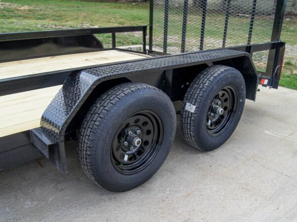 7x14 Dovetail Utility Trailer (2) 3500lb Axles - Image 11
