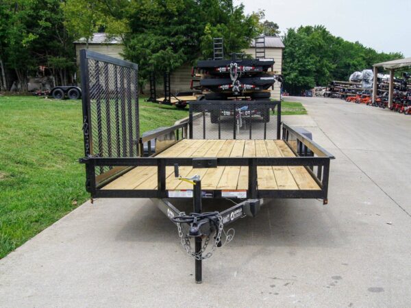 7x20 Dovetail Utility Trailer with Side Gate (2) 3,500lb Axles - Image 2