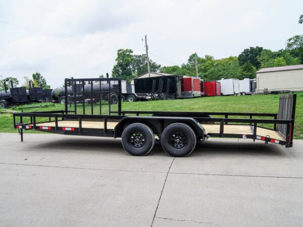 7x20 Dovetail Utility Trailer with Side Gate (2) 3,500lb Axles - Image 3
