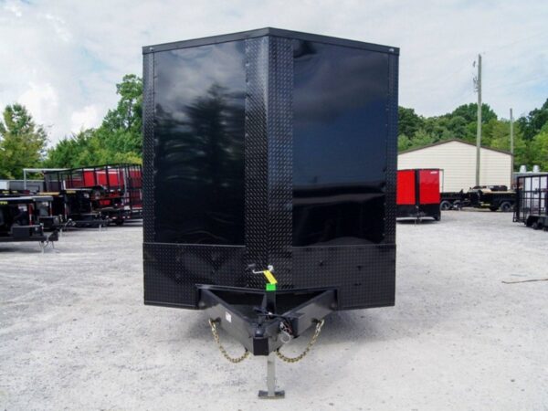 8.5x28 Charcoal/Black Enclosed Trailer with Blackout Pkg (2) 7K Axles Storage - Image 2