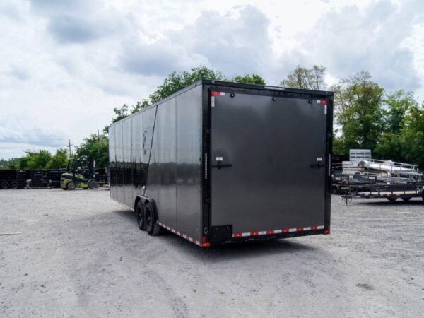 8.5x28 Charcoal/Black Enclosed Trailer with Blackout Pkg (2) 7K Axles Storage - Image 5