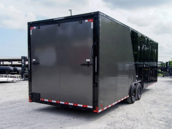 8.5x28 Charcoal/Black Enclosed Trailer with Blackout Pkg (2) 7K Axles Storage - Image 6