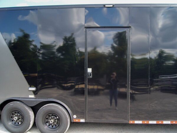 8.5x28 Charcoal/Black Enclosed Trailer with Blackout Pkg (2) 7K Axles Storage - Image 9