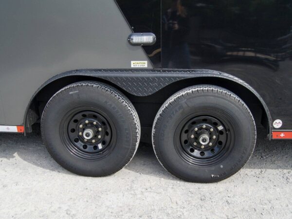 8.5x28 Charcoal/Black Enclosed Trailer with Blackout Pkg (2) 7K Axles Storage - Image 10