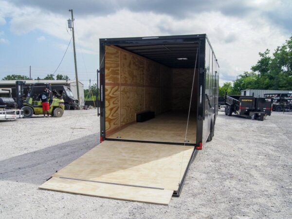 8.5x28 Charcoal/Black Enclosed Trailer with Blackout Pkg (2) 7K Axles Storage - Image 12