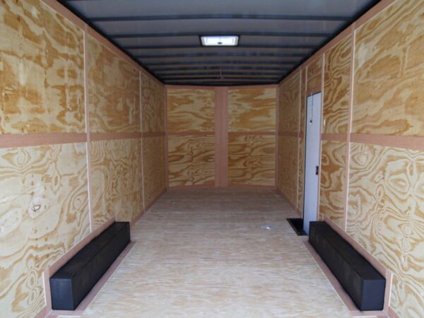 8.5x28 Charcoal/Black Enclosed Trailer with Blackout Pkg (2) 7K Axles Storage - Image 14