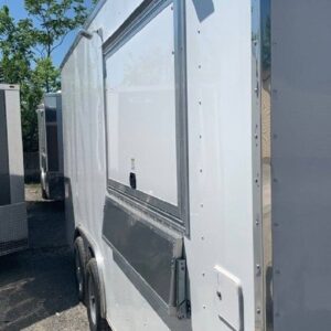 8.5' x 16' Custom White Concession Food Catering Trailer
