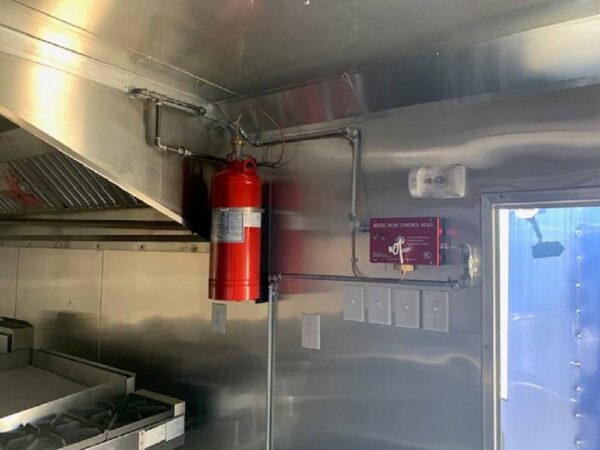 8.5' x 16' Custom White Concession Food Catering Trailer - Image 3