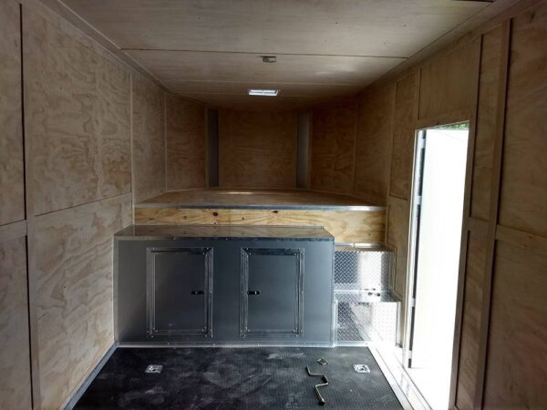 8.5x30 Red and White Gooseneck Enclosed Event Trailer - Image 14