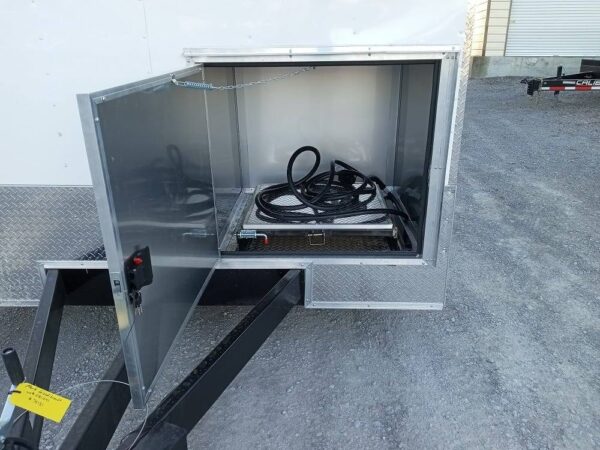8.5' x 28' White Flat Nose Custom Enclosed Trailer - Image 13