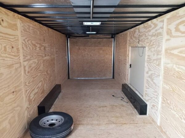 8.5' x 28' White Flat Nose Custom Enclosed Trailer - Image 14