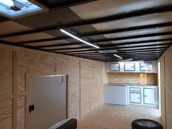 8.5' x 28' White Flat Nose Custom Enclosed Trailer - Image 17