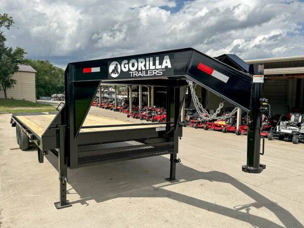 8.5x25 IBeam Gooseneck Deckover Trailer (2) 7K Axles King Kong Ramps - Image 9