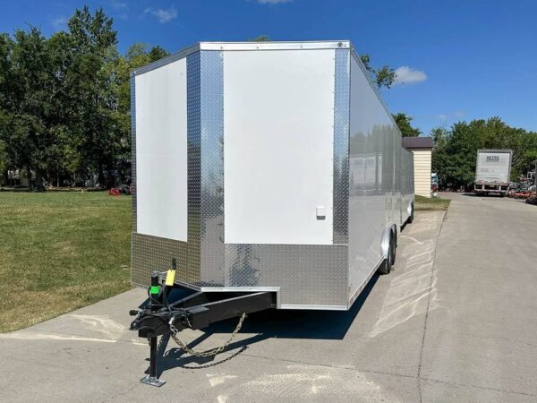 8.5x24 V-Nose Tandem Enclosed Trailer with Elect Pkg A/C and Cabinets - Image 2