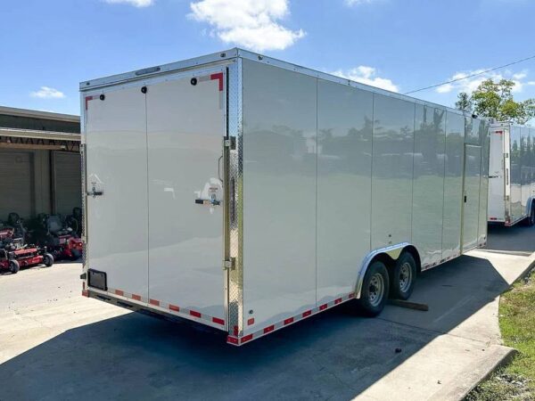 8.5x24 V-Nose Tandem Enclosed Trailer with Elect Pkg A/C and Cabinets - Image 8