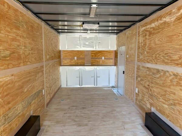 8.5x24 V-Nose Tandem Enclosed Trailer with Elect Pkg A/C and Cabinets - Image 16