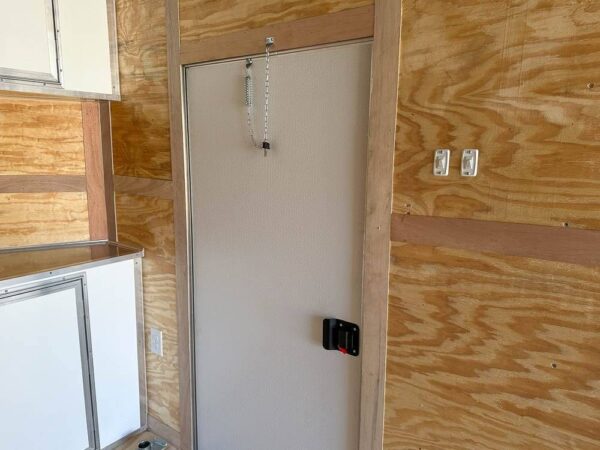 8.5x24 V-Nose Tandem Enclosed Trailer with Elect Pkg A/C and Cabinets - Image 20
