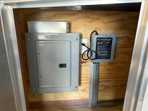 8.5x24 V-Nose Tandem Enclosed Trailer with Elect Pkg A/C and Cabinets - Image 22