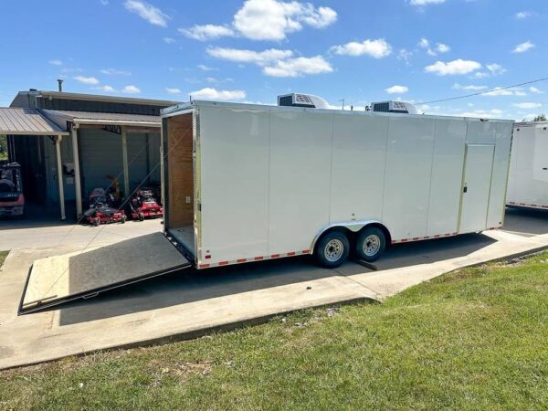 8.5x24 V-Nose Tandem Enclosed Trailer with Elect Pkg A/C and Cabinets - Image 12