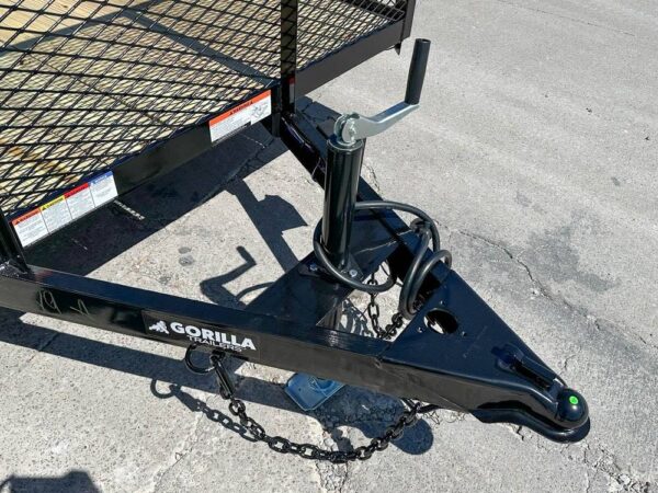 7x20 Dovetail Utility Trailer 4ft Mesh Sides (2) 3,500lb Axles - Image 8