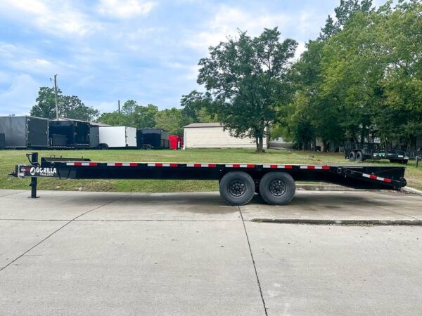 8.5x25 IBeam Deckover Trailer DoveTail (2) 7K Axles King Kong Ramps 14k GVWR - Image 3