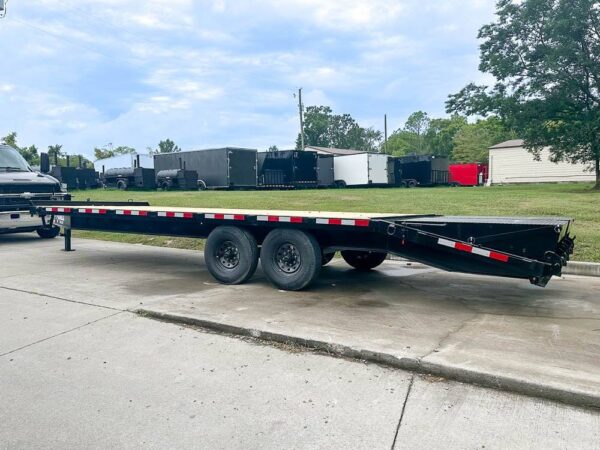 8.5x25 IBeam Deckover Trailer DoveTail (2) 7K Axles King Kong Ramps 14k GVWR - Image 4
