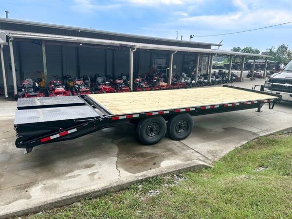 8.5x25 IBeam Deckover Trailer DoveTail (2) 7K Axles King Kong Ramps 14k GVWR - Image 5