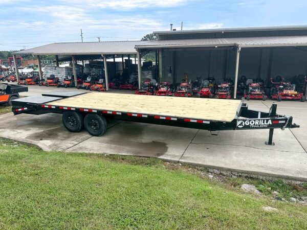 8.5x25 IBeam Deckover Trailer DoveTail (2) 7K Axles King Kong Ramps 14k GVWR - Image 7