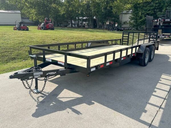 7x20 Heavy Duty Dovetail Utility Trailer (2) 5,200lb Axles with Brakes - Image 2