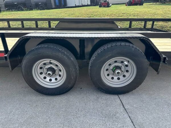 7x20 Heavy Duty Dovetail Utility Trailer (2) 5,200lb Axles with Brakes - Image 12