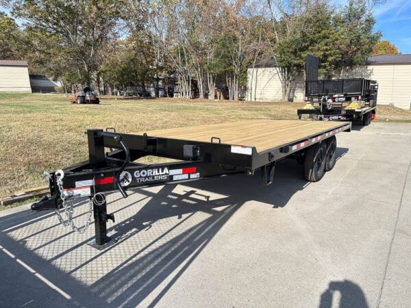 8.5x18 Deckover Trailer (2) 7,000lb Axles with Slide Out Ramps - Image 2