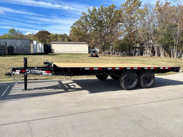 8.5x18 Deckover Trailer (2) 7,000lb Axles with Slide Out Ramps - Image 3