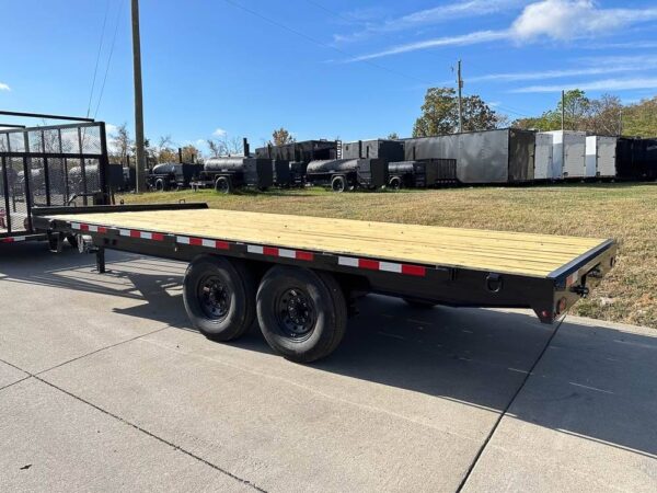 8.5x18 Deckover Trailer (2) 7,000lb Axles with Slide Out Ramps - Image 5
